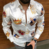 Summer New Men's Clothing European American Retro Trend Shirt Cardigan Men's fashion trend  Short Sleeve aidase-shop