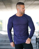 2021 New Men Long sleeves Elasticity Tight cotton t shirts Man casual Gym Fitness Bodybuilding Jogger clothing Plus size M-2XXL aidase-shop