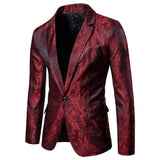 Aidase (Jackets + Pants) Men Business Casual Slim Suit Sets Fashion printed Tuxedo Wedding formal dress Blazer stage performances Suit aidase-shop