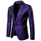 Aidase (Jackets + Pants) Men Business Casual Slim Suit Sets Fashion printed Tuxedo Wedding formal dress Blazer stage performances Suit aidase-shop