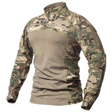 ReFire Gear Tactical Combat Shirt Men Cotton Military Uniform Camouflage T Shirt Multicam US Army Clothes Camo Long Sleeve Shirt aidase-shop